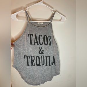 tacos and tequila tank top